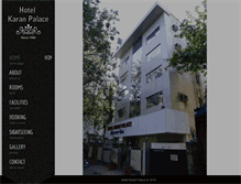 Tablet Screenshot of hotelkaranpalace.com